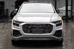 KARBEL - AUDI SQ8 Q8 S-LINE CARBON FIBRE FRONT LIP SPLITTER - Aero Carbon UK