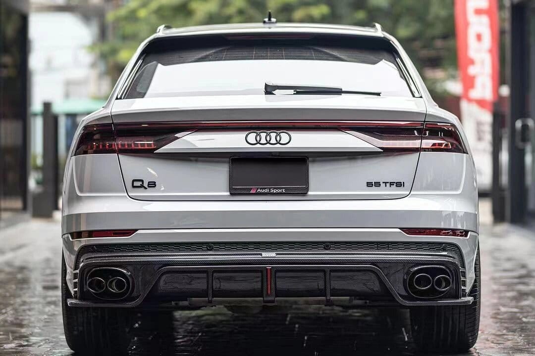 KARBEL - AUDI SQ8 Q8 S-LINE CARBON FIBRE LED REAR DIFFUSER – Aero Carbon UK