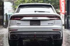 KARBEL - AUDI SQ8 Q8 S-LINE CARBON FIBRE LED REAR DIFFUSER - Aero Carbon UK