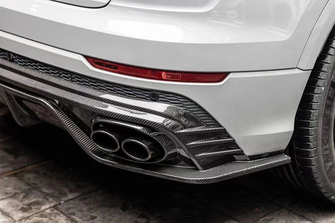 KARBEL - AUDI SQ8 Q8 S-LINE CARBON FIBRE LED REAR DIFFUSER - Aero Carbon UK