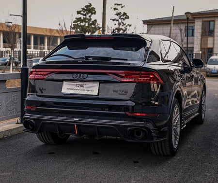 KARBEL - AUDI SQ8 Q8 S-LINE CARBON FIBRE LED REAR DIFFUSER - Aero Carbon UK