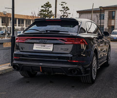 KARBEL - AUDI SQ8 Q8 S-LINE CARBON FIBRE LED REAR DIFFUSER - Aero Carbon UK