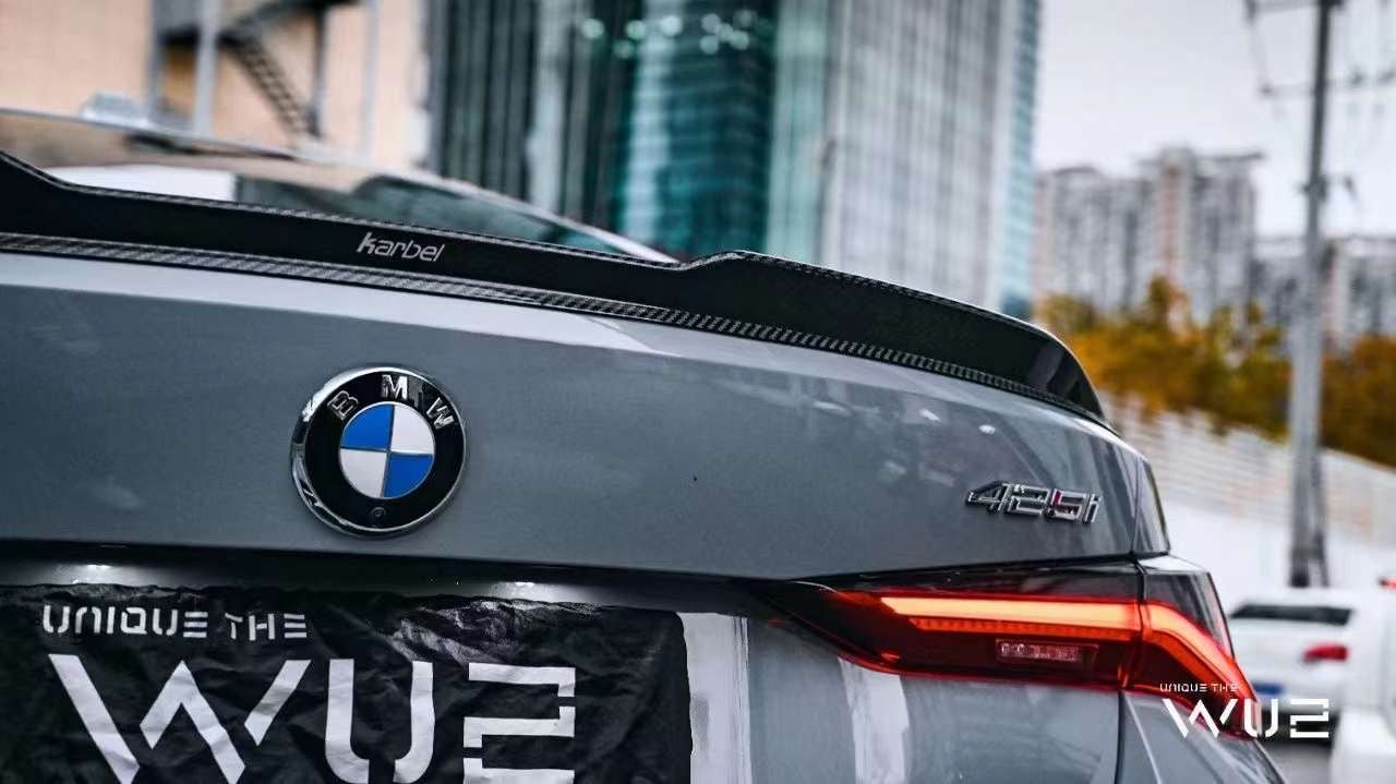 KARBEL - BMW i4 / 4 SERIES GRAN COUPE CARBON FIBRE REAR SPOILER - Aero Carbon UK