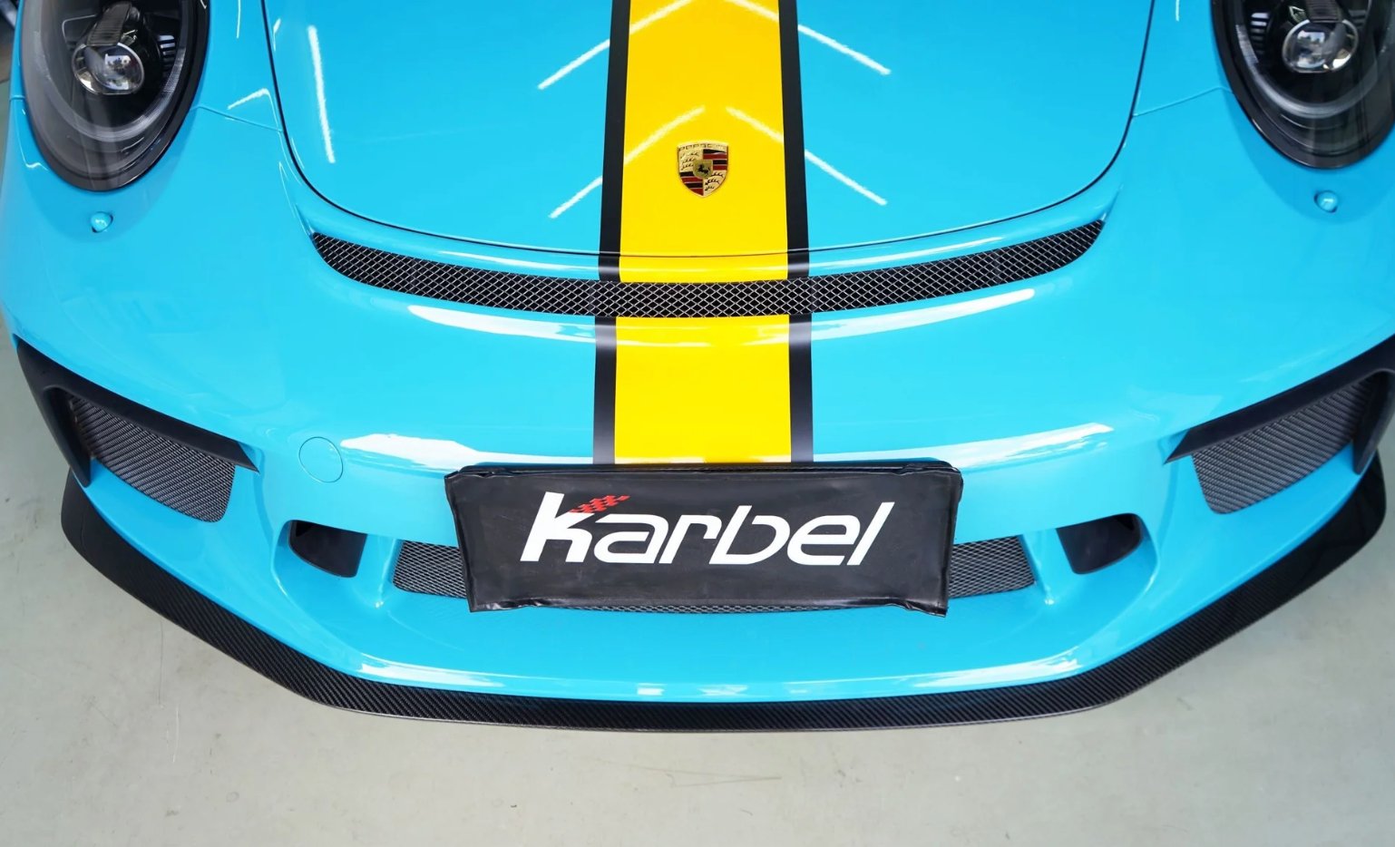 KARBEL - PORSCHE 911 991.2 GT3 DRY CARBON FRONT LIP - Aero Carbon UK