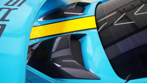 KARBEL - PORSCHE 911 991.2 GT3 DRY CARBON REAR ENGINE COVER TRIMS
