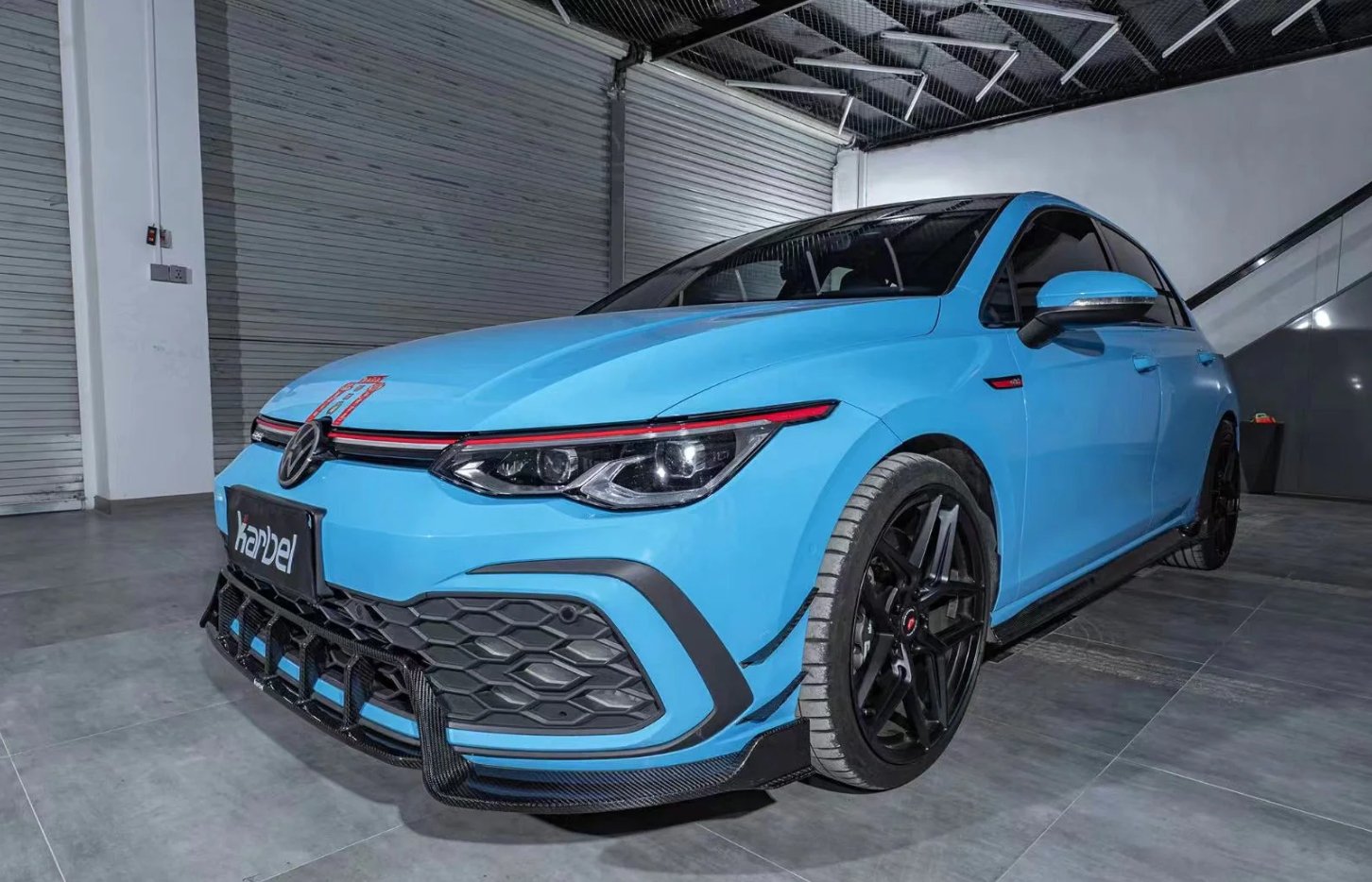KARBEL - VOLKSWAGEN GTI MK8 CARBON FIBRE FRONT BUMPER CANARDS - Aero Carbon UK