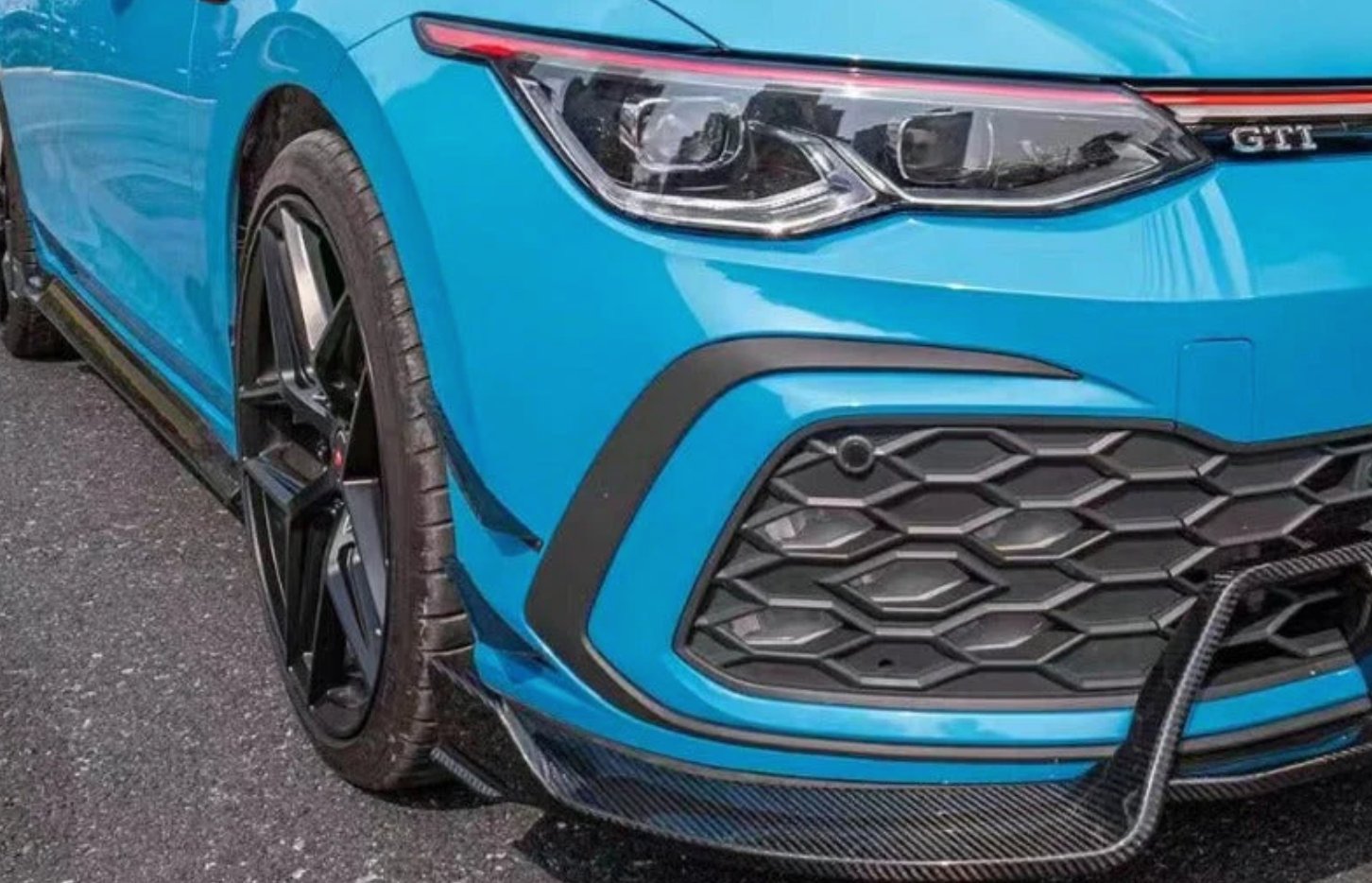 KARBEL - VOLKSWAGEN GTI MK8 CARBON FIBRE FRONT BUMPER CANARDS - Aero Carbon UK