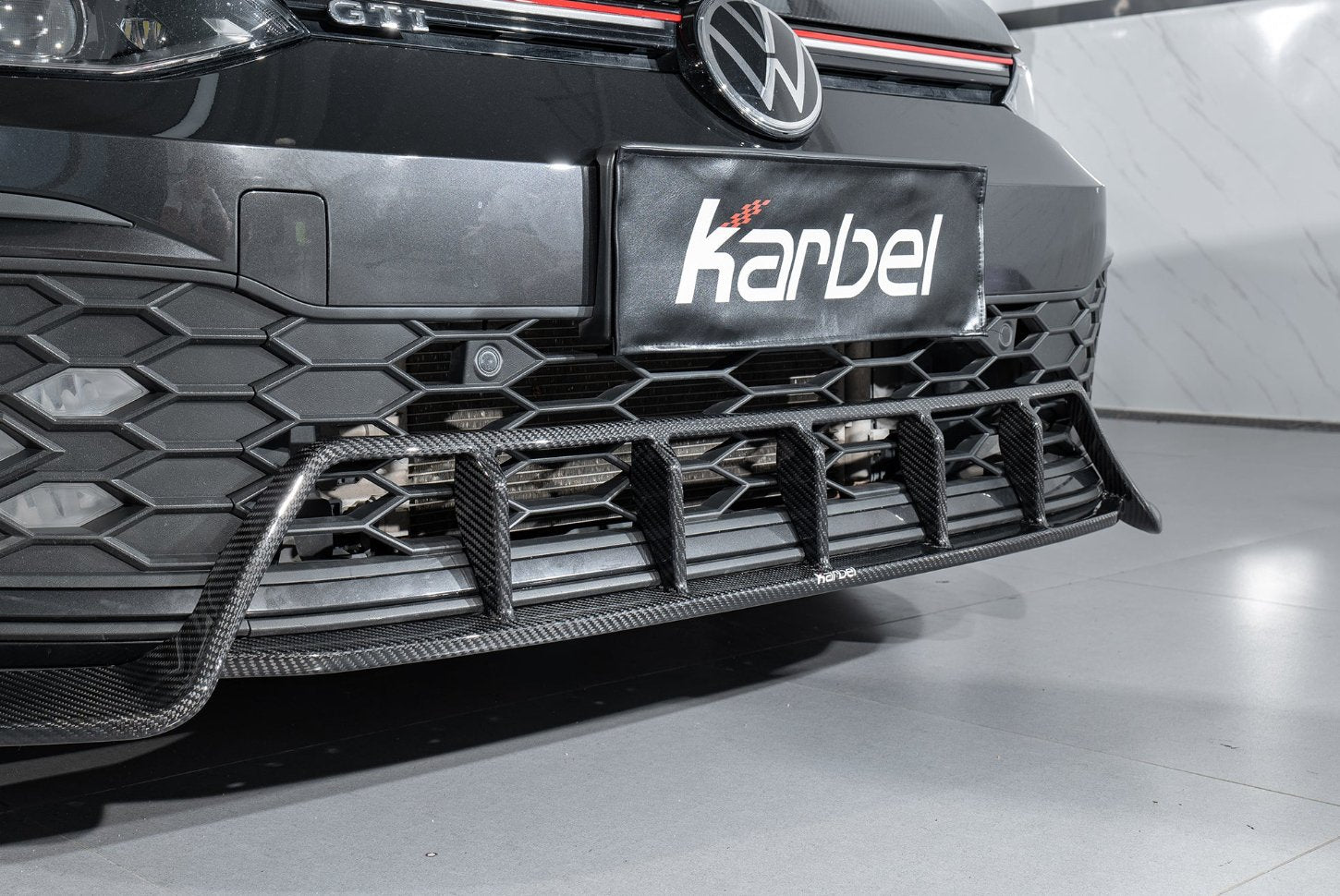 KARBEL - VOLKSWAGEN GTI MK8 CARBON FIBRE FRONT LIP - Aero Carbon UK