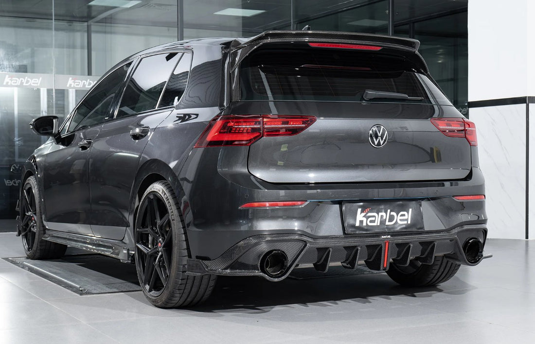 KARBEL - VOLKSWAGEN GTI MK8 CARBON FIBRE REAR DIFFUSER VW GOLF GTI MK8 ...