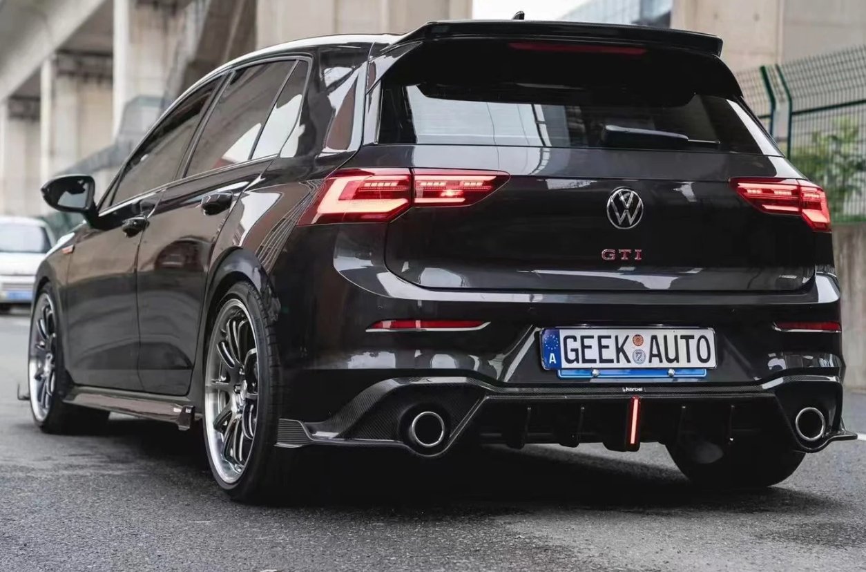 KARBEL - VOLKSWAGEN GTI MK8 CARBON FIBRE REAR DIFFUSER VW GOLF GTI MK8 ...