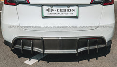 MIW DESIGN - TESLA MODEL Y DRY CARBON FIBRE REAR DIFFUSER - Aero Carbon UK