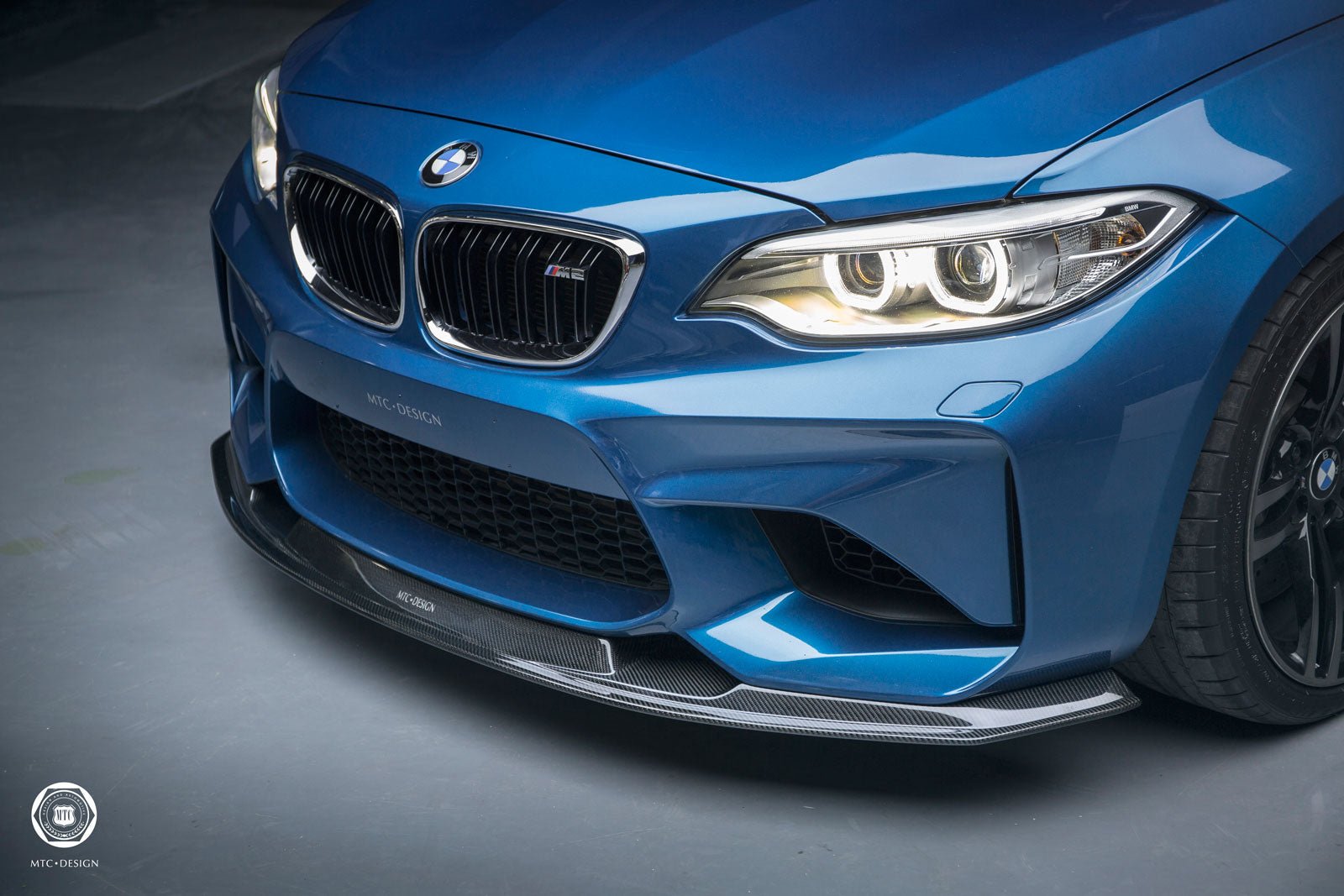 MTC DESIGN - BMW M2 F87 DRY CARBON FIBRE FRONT LIP (STREET VERSION) - Aero Carbon UK