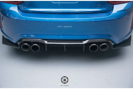 MTC DESIGN - BMW M2 F87 DRY CARBON FIBRE REAR DIFFUSER (STREET VERSION) - Aero Carbon UK
