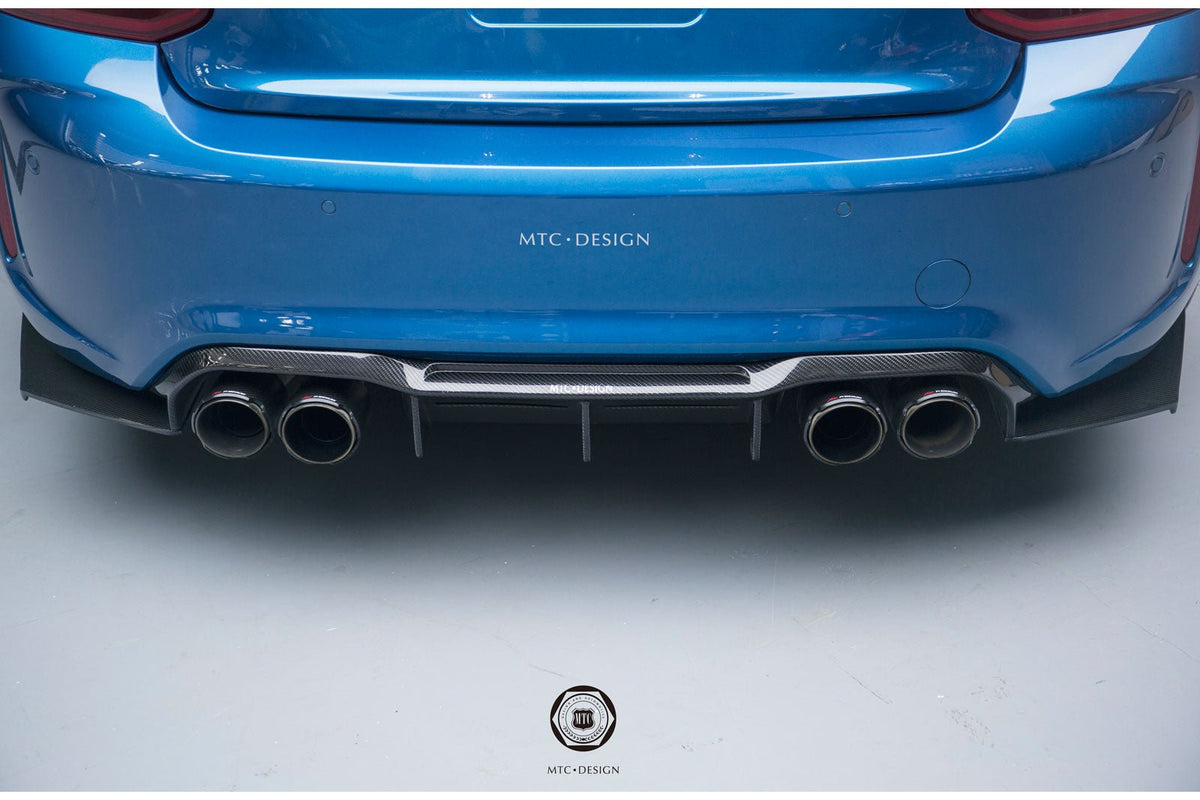 MTC DESIGN - BMW M2 F87 DRY CARBON FIBRE REAR DIFFUSER (STREET VERSION) - Aero Carbon UK