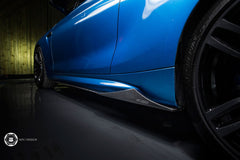 MTC DESIGN - BMW M2 F87 DRY CARBON FIBRE SIDE SKIRTS (STREET VERSION) - Aero Carbon UK