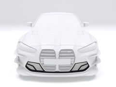 MTC DESIGN - BMW M3 G80 / M4 G82 DRY CARBON FIBRE FRONT INTAKE COVER (TRACKPACK VERSION) - Aero Carbon UK