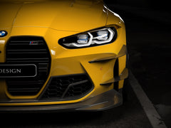 MTC DESIGN - BMW M3 G80 / M4 G82 DRY CARBON FIBRE FRONT INTAKE COVER (TRACKPACK VERSION) - Aero Carbon UK