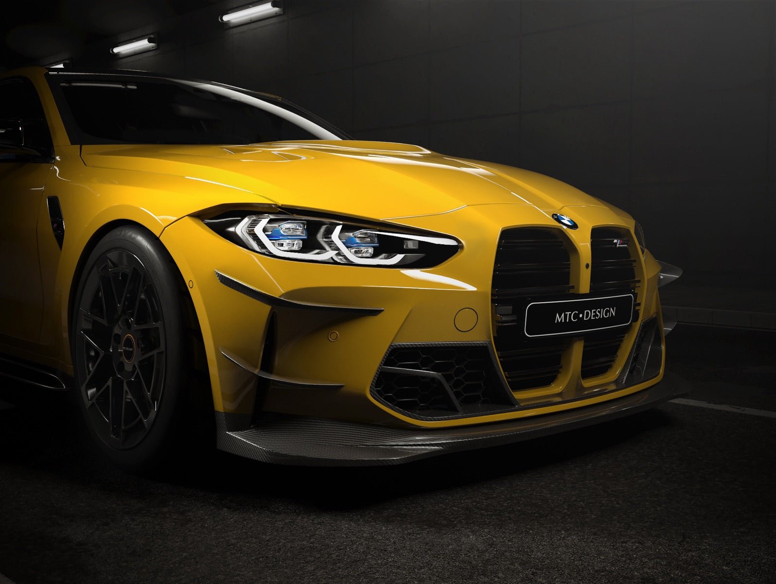MTC DESIGN - BMW M3 G80 / M4 G82 DRY CARBON FIBRE FRONT LIP (TRACKPACK VERSION) - Aero Carbon UK