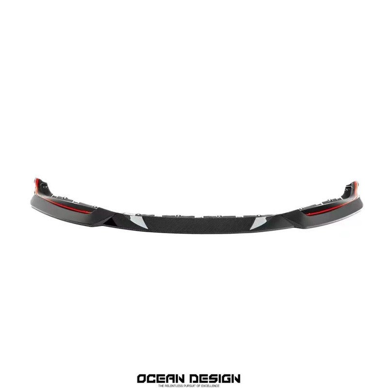 OCEAN DESIGN - BMW M2 G87 DRY CARBON FIBRE FRONT LIP - Aero Carbon UK