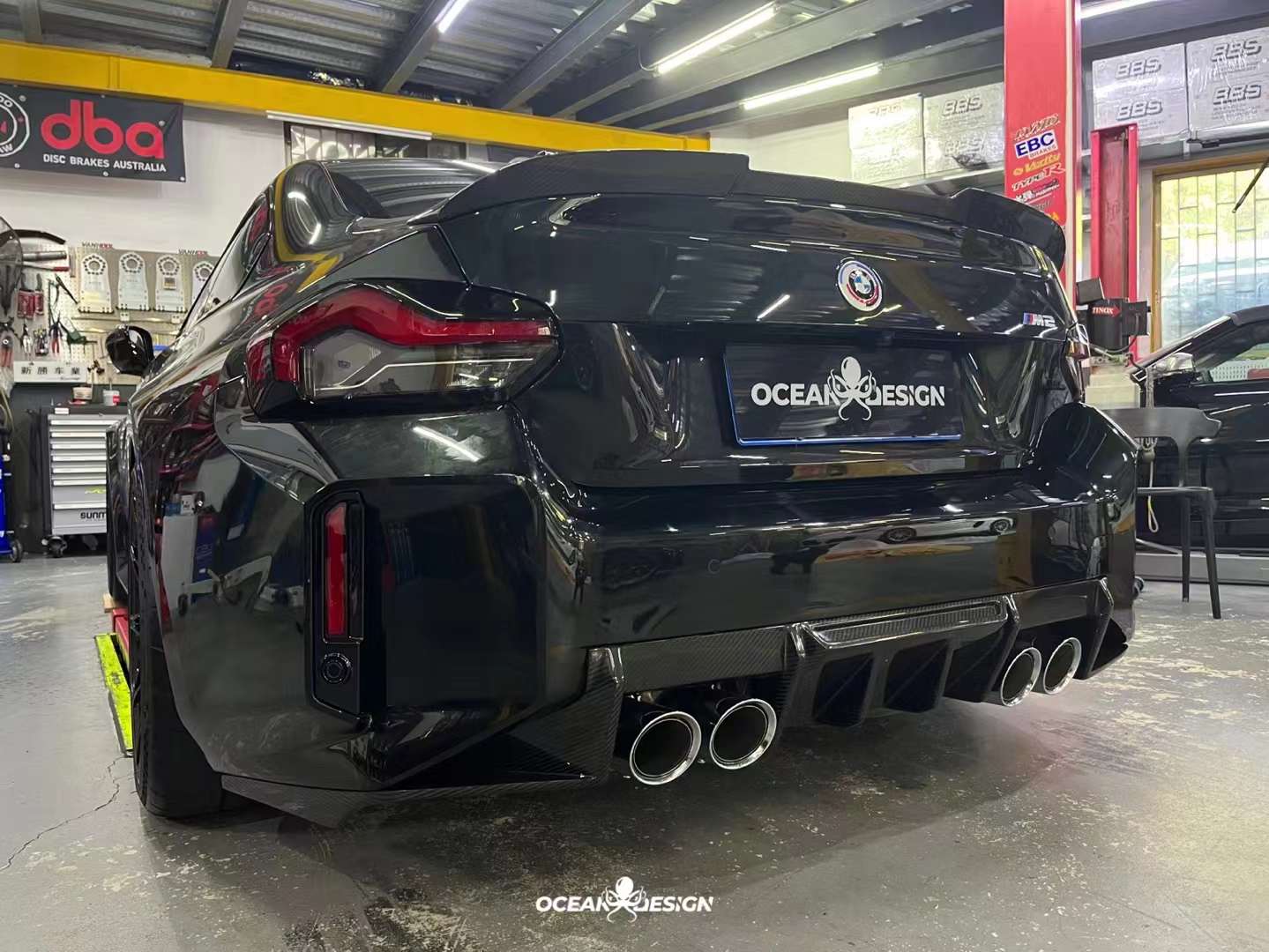 OCEAN DESIGN - BMW M2 G87 DRY CARBON REAR DIFFUSER - Aero Carbon UK