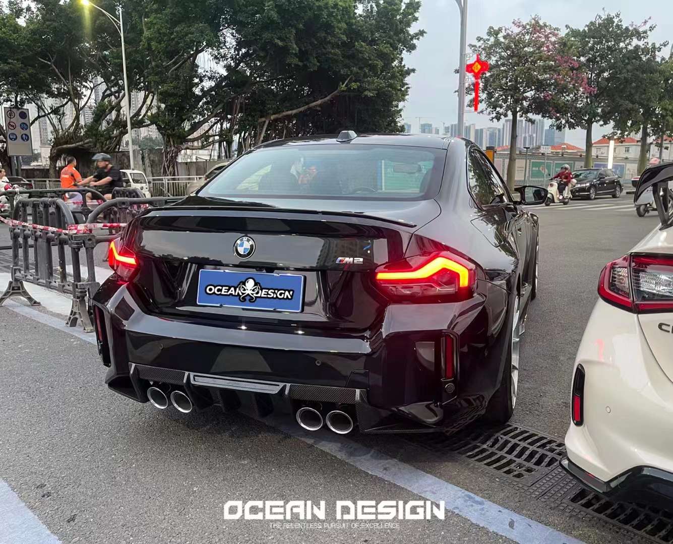 OCEAN DESIGN - BMW M2 G87 DRY CARBON REAR DIFFUSER - Aero Carbon UK