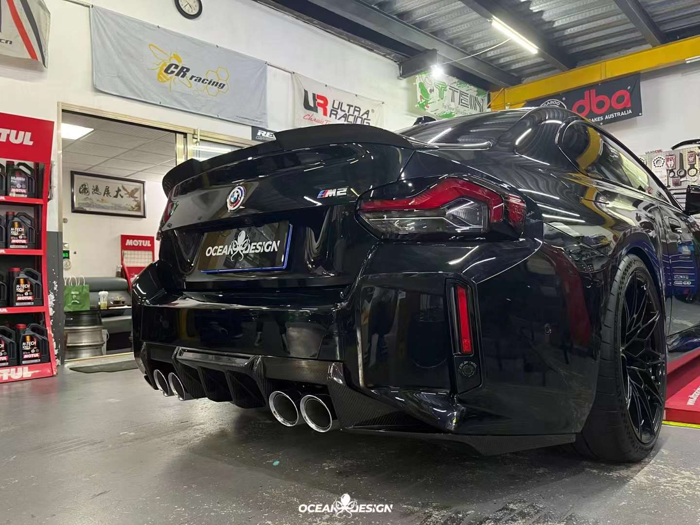 OCEAN DESIGN - BMW M2 G87 DRY CARBON REAR DIFFUSER - Aero Carbon UK