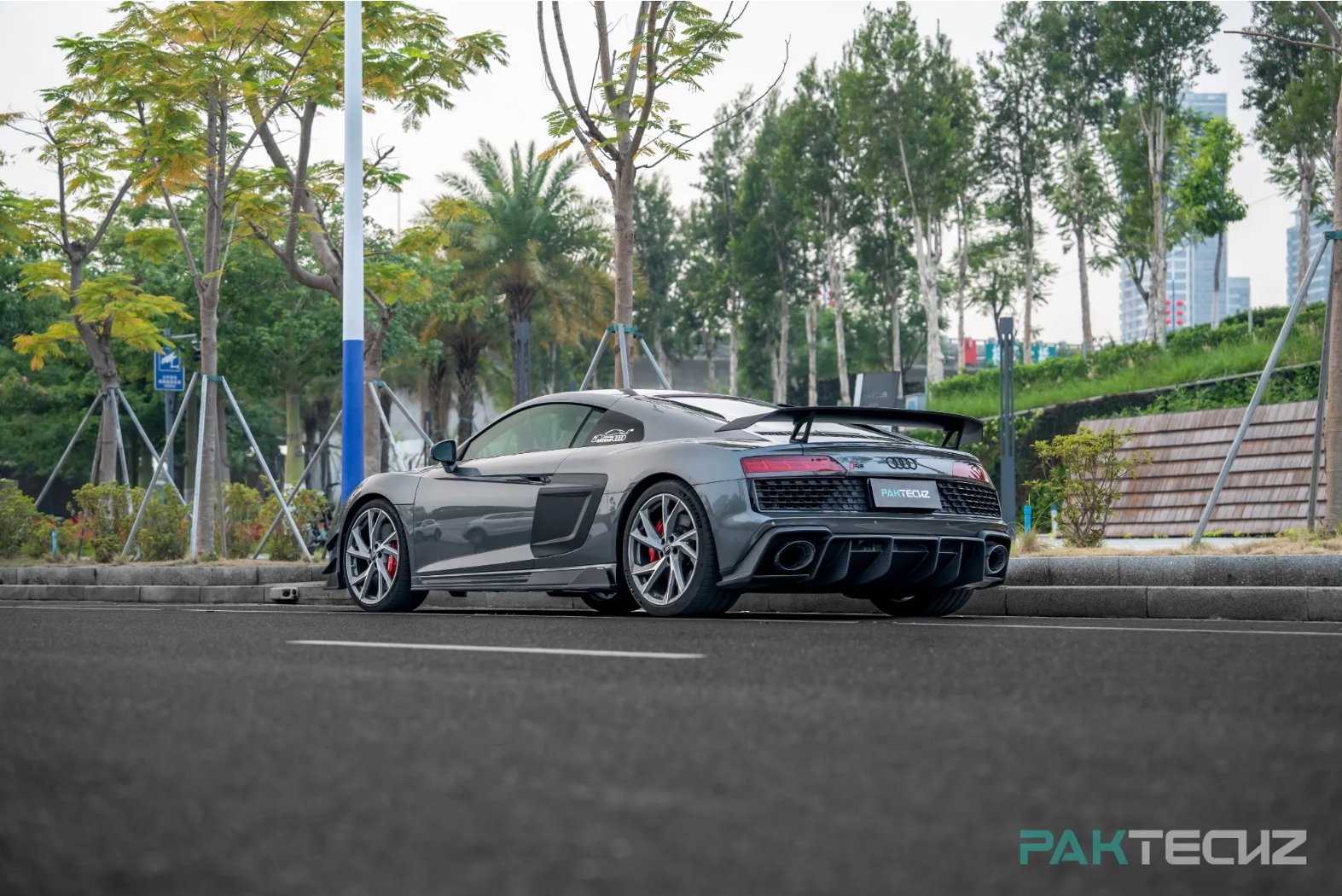 PAKTECHZ - AUDI R8 DRY CARBON FIBRE REAR SPOILER - Aero Carbon UK