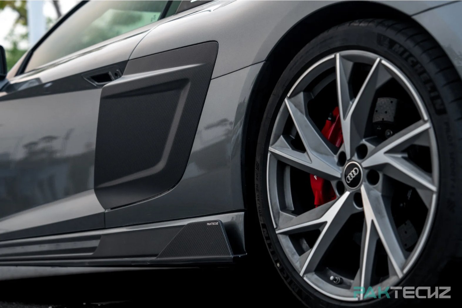 PAKTECHZ - AUDI R8 DRY CARBON FIBRE SIDE SKIRTS - Aero Carbon UK