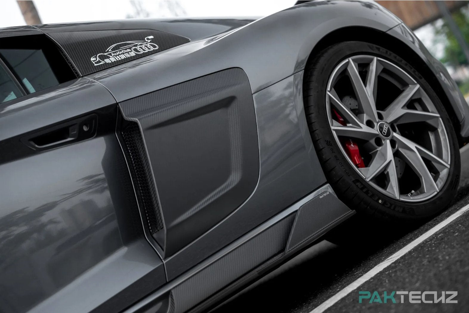 PAKTECHZ - AUDI R8 DRY CARBON FIBRE SIDE SKIRTS - Aero Carbon UK