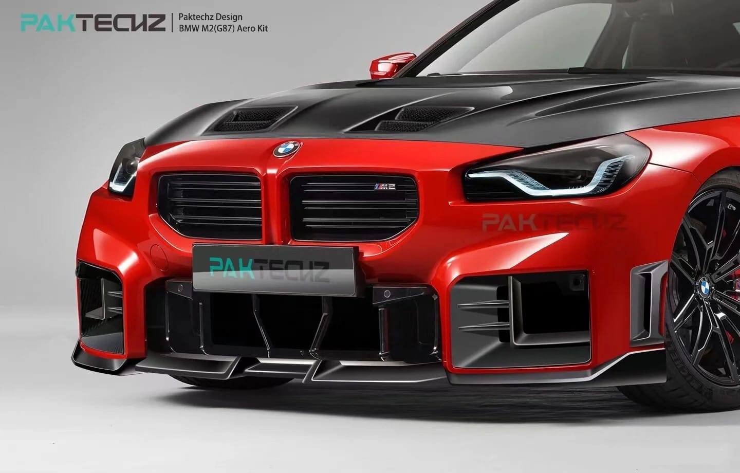 PAKTECHZ - BMW M2 G87 DRY CARBON FIBRE FRONT BONNET HOOD - Aero Carbon UK