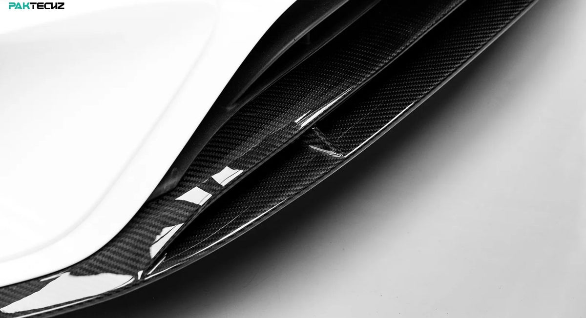 PAKTECHZ - MERCEDES BENZ CLA W118 DRY CARBON FIBRE FRONT LIP SPLITTER - Aero Carbon UK