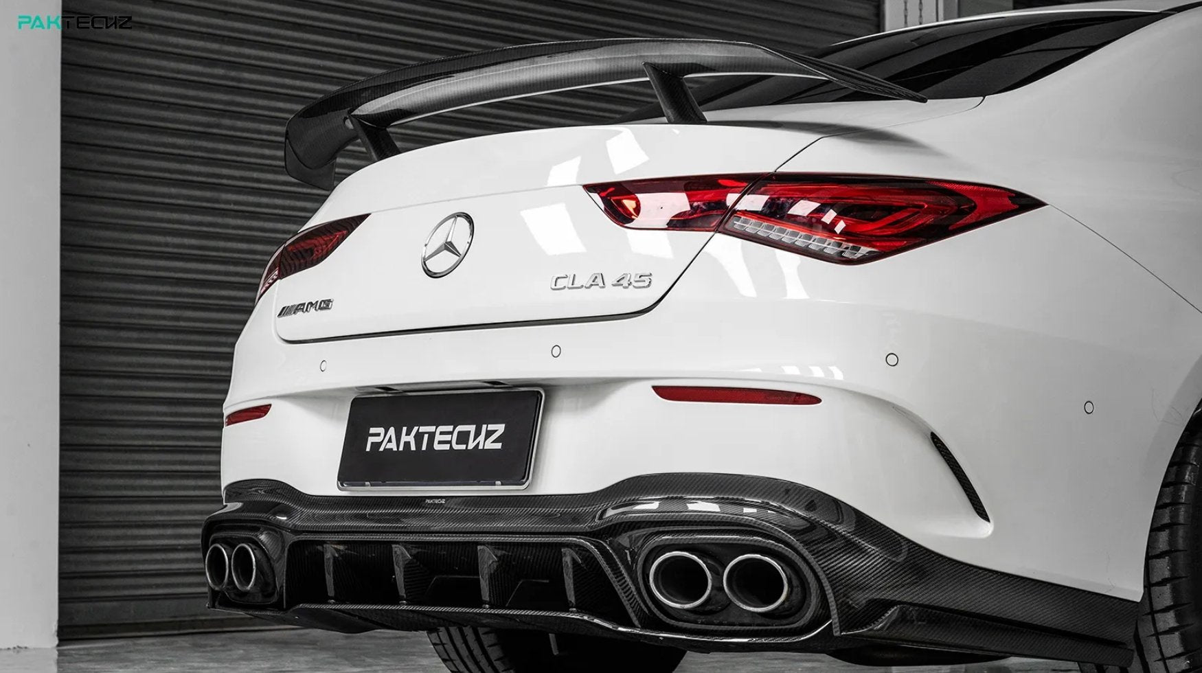 PAKTECHZ - MERCEDES BENZ CLA W118 DRY CARBON FIBRE REAR DIFFUSER - Aero Carbon UK