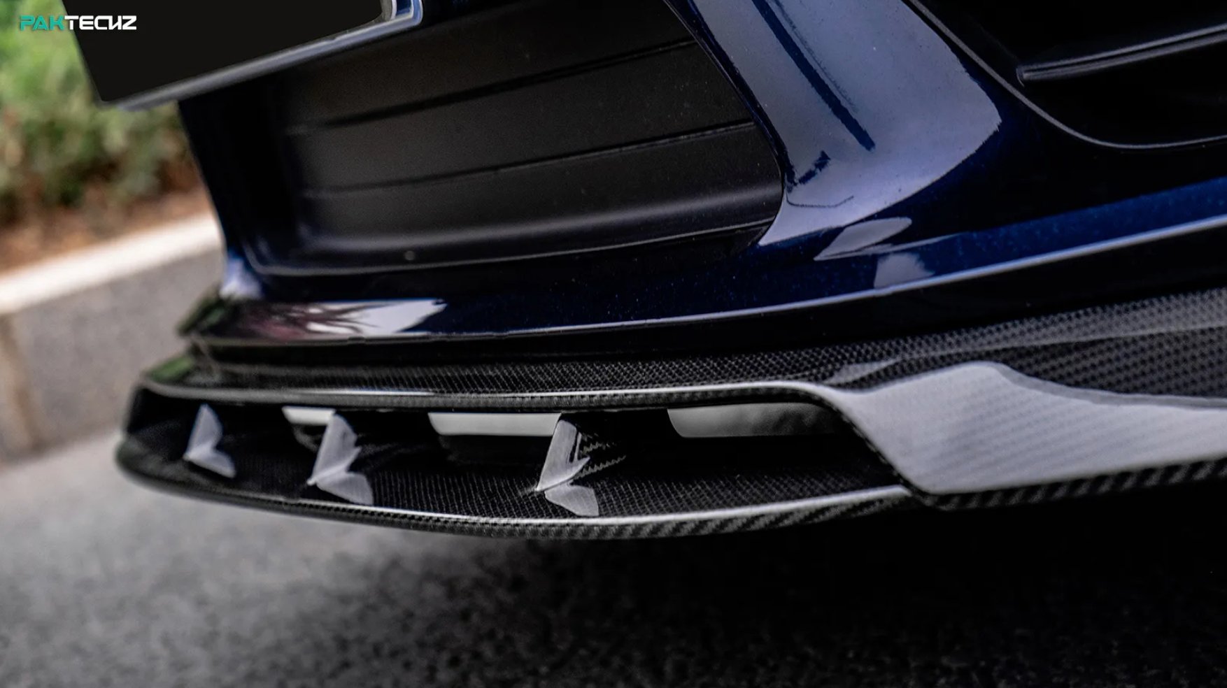 PAKTECHZ - PORSCHE CAYMAN / BOXSTER 718 DRY CARBON FIBRE FRONT LIP - Aero Carbon UK