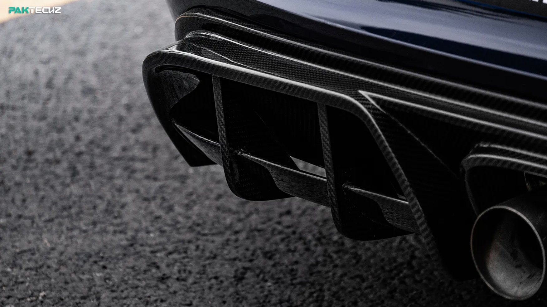 PAKTECHZ - PORSCHE CAYMAN / BOXSTER 718 DRY CARBON FIBRE REAR DIFFUSER - Aero Carbon UK