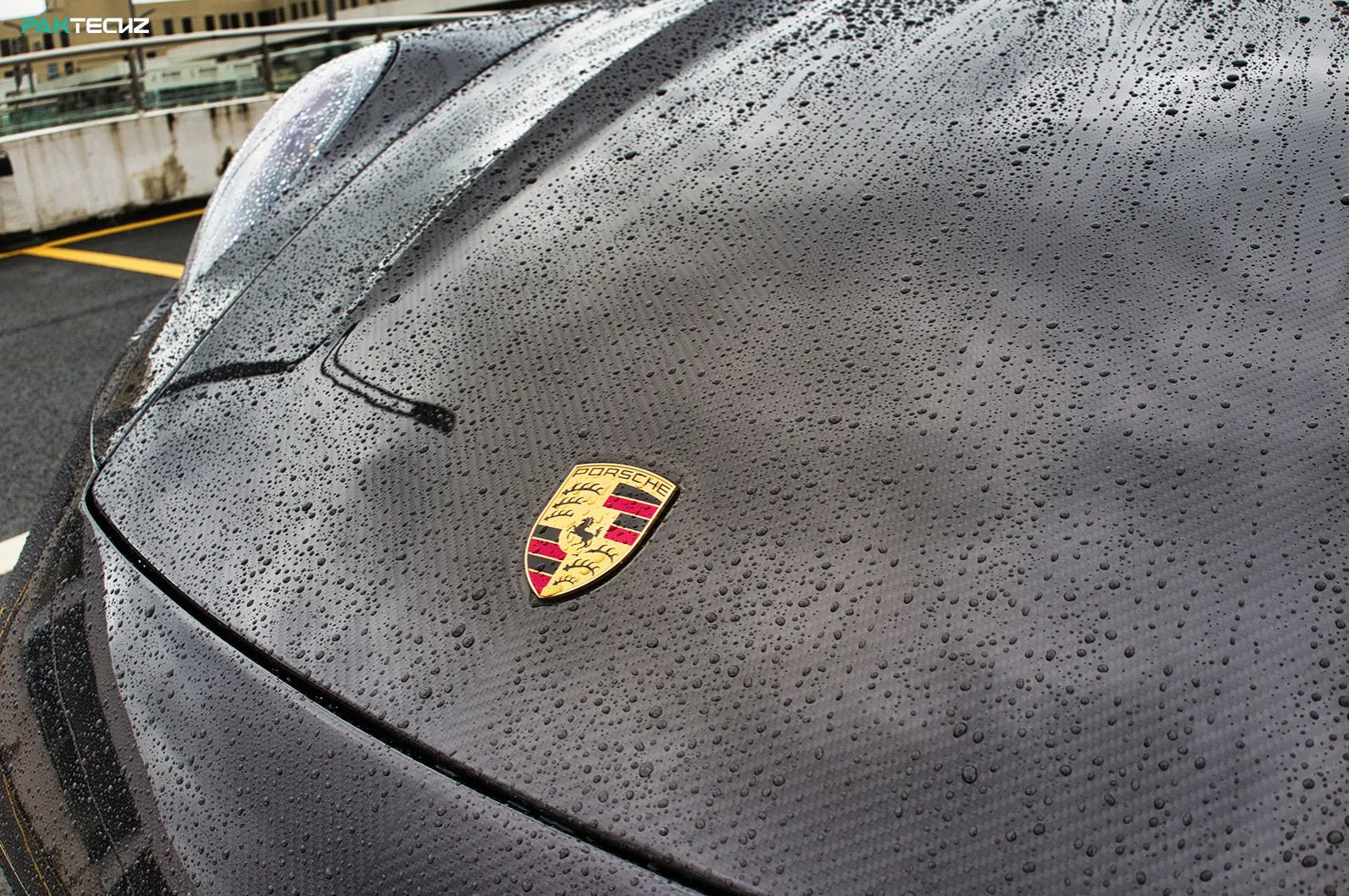 PAKTECKZ - PORSCHE 992 TURBO S DRY CARBON FIBRE BONNET HOOD - Aero Carbon UK