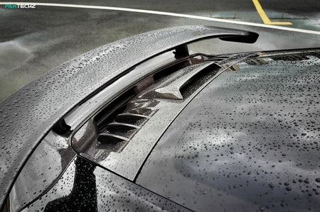 PAKTECKZ - PORSCHE 992 TURBO S DRY CARBON FIBRE REAR SPOILER - Aero Carbon UK