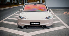 REVSTANCE - TESLA MODEL 3 FACELIFT 2024+ ABS PLASTIC GLOSS BLACK FRONT LIP - Aero Carbon UK