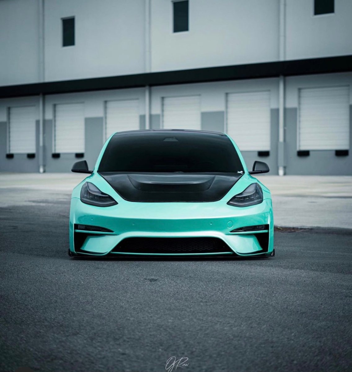 ROBOT - TESLA MODEL 3 CRYPTON FRONT BUMPER AND FRONT LIP - Aero Carbon UK