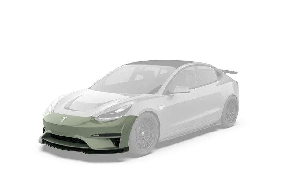 ROBOT - TESLA MODEL 3 CRYPTON FRONT BUMPER AND FRONT LIP - Aero Carbon UK