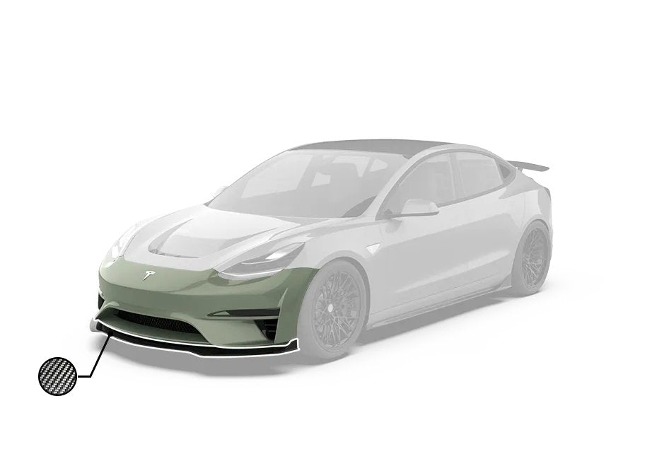 ROBOT - TESLA MODEL 3 CRYPTON FRONT BUMPER AND FRONT LIP - Aero Carbon UK