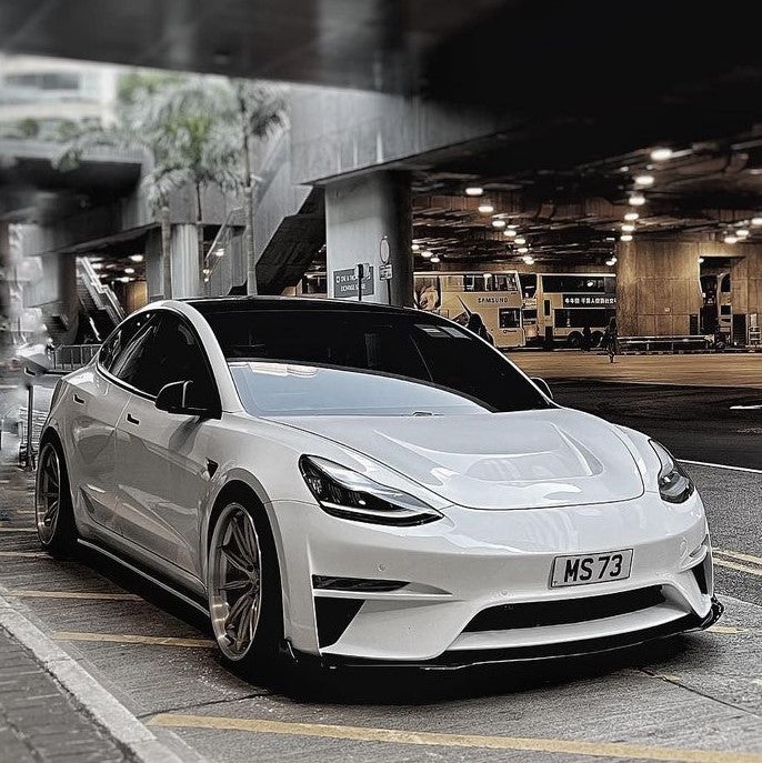 ROBOT - TESLA MODEL 3 CRYPTON FRONT BUMPER AND FRONT LIP - Aero Carbon UK