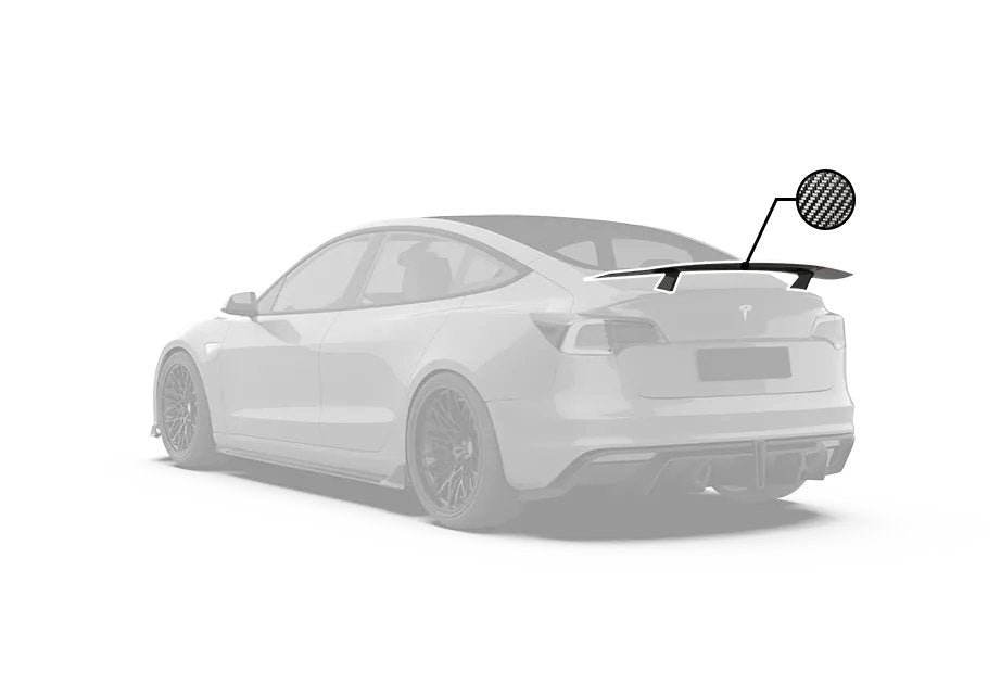 ROBOT - TESLA MODEL 3 CRYPTON REAR SPOILER WING - Aero Carbon UK