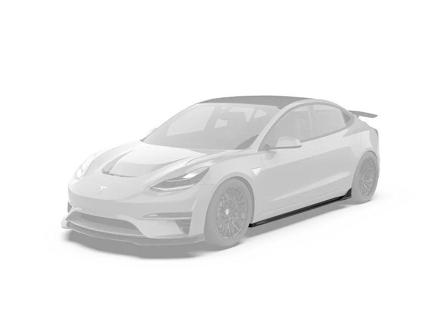 ROBOT - TESLA MODEL 3 CRYPTON SIDE SKIRTS - Aero Carbon UK