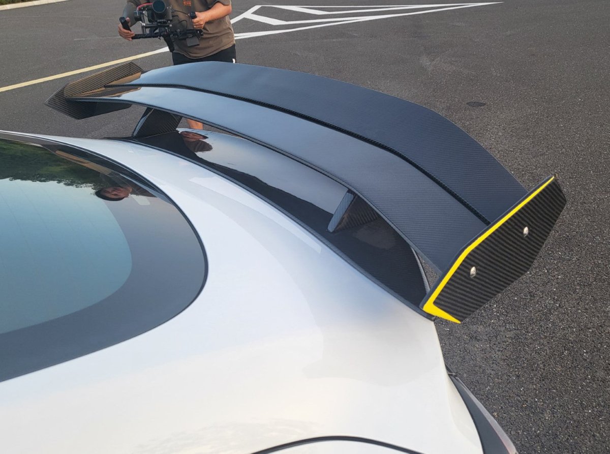 ROBOT - TESLA MODEL 3 HACKER DOUBLE DECKER REAR SPOILER WING V3 - Aero Carbon UK