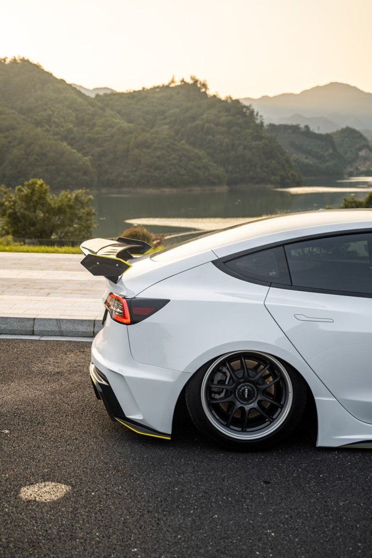 ROBOT - TESLA MODEL 3 HACKER DOUBLE DECKER REAR SPOILER WING V3 – Aero ...