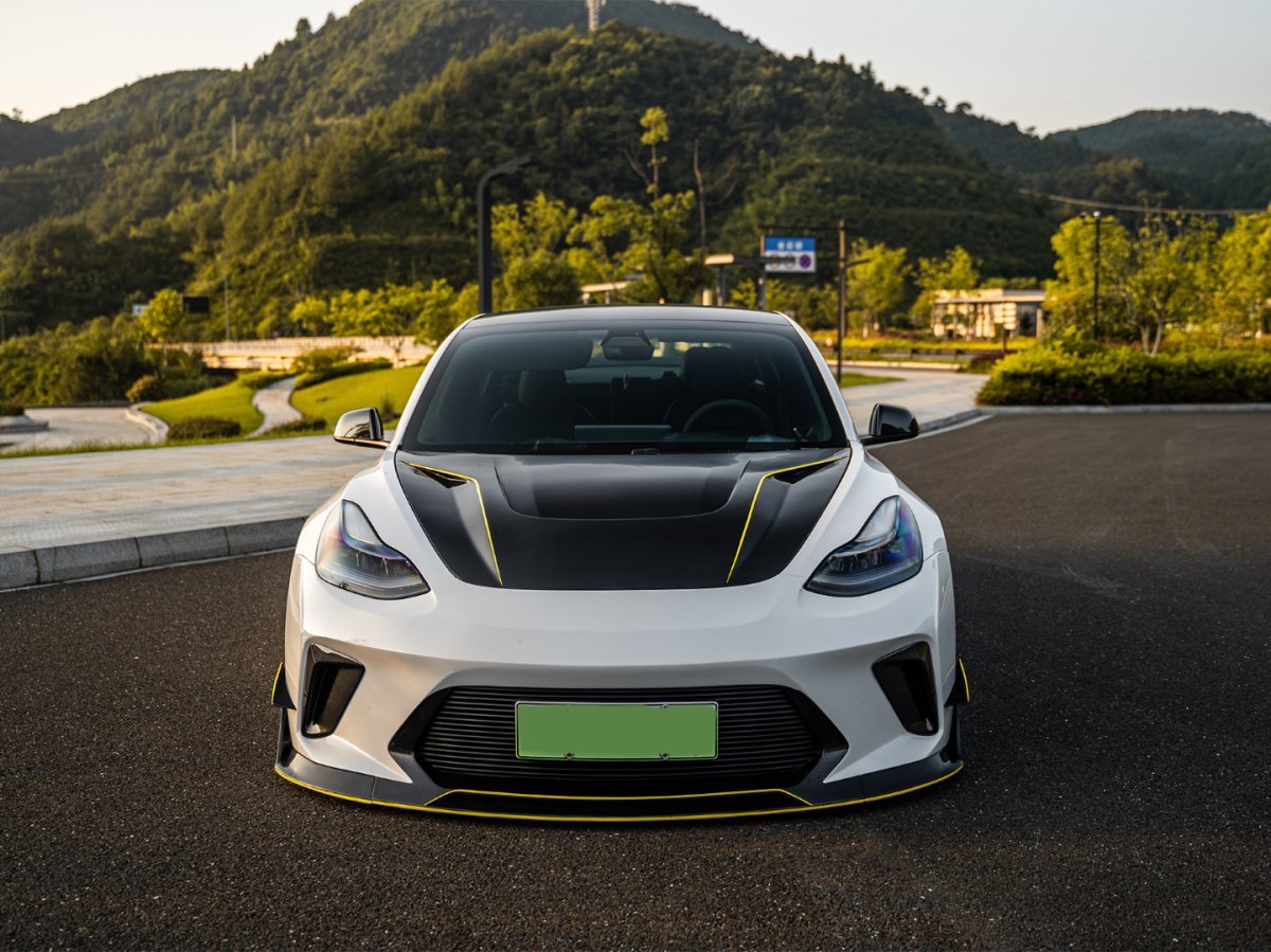 ROBOT - TESLA MODEL 3 HACKER HOOD BONNET V1 - Aero Carbon UK