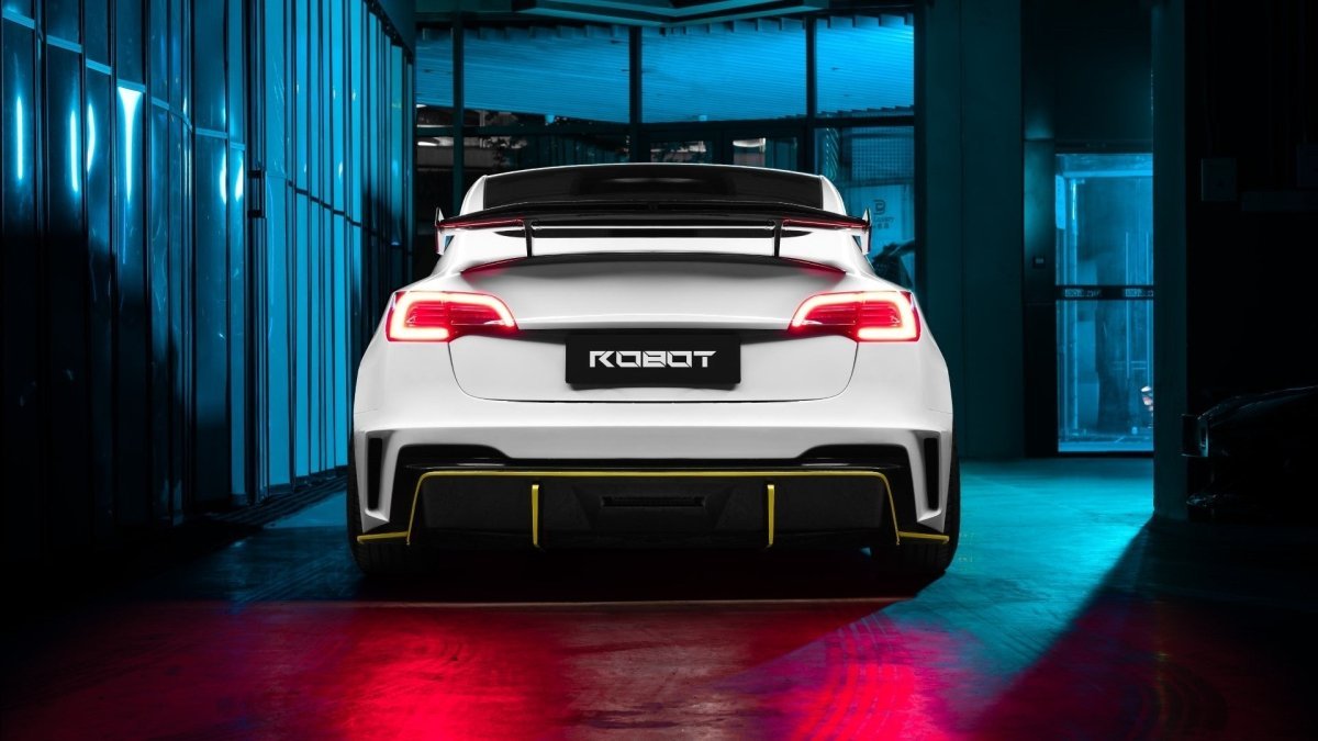 ROBOT - TESLA MODEL 3 HACKER NARROW BODY FULL BODY KIT - Aero Carbon UK