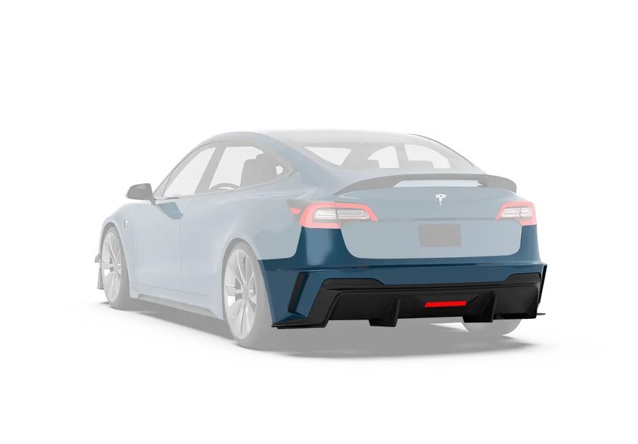 ROBOT - TESLA MODEL 3 HACKER NARROW BODY REAR BUMPER AND REAR DIFFUSER - Aero Carbon UK