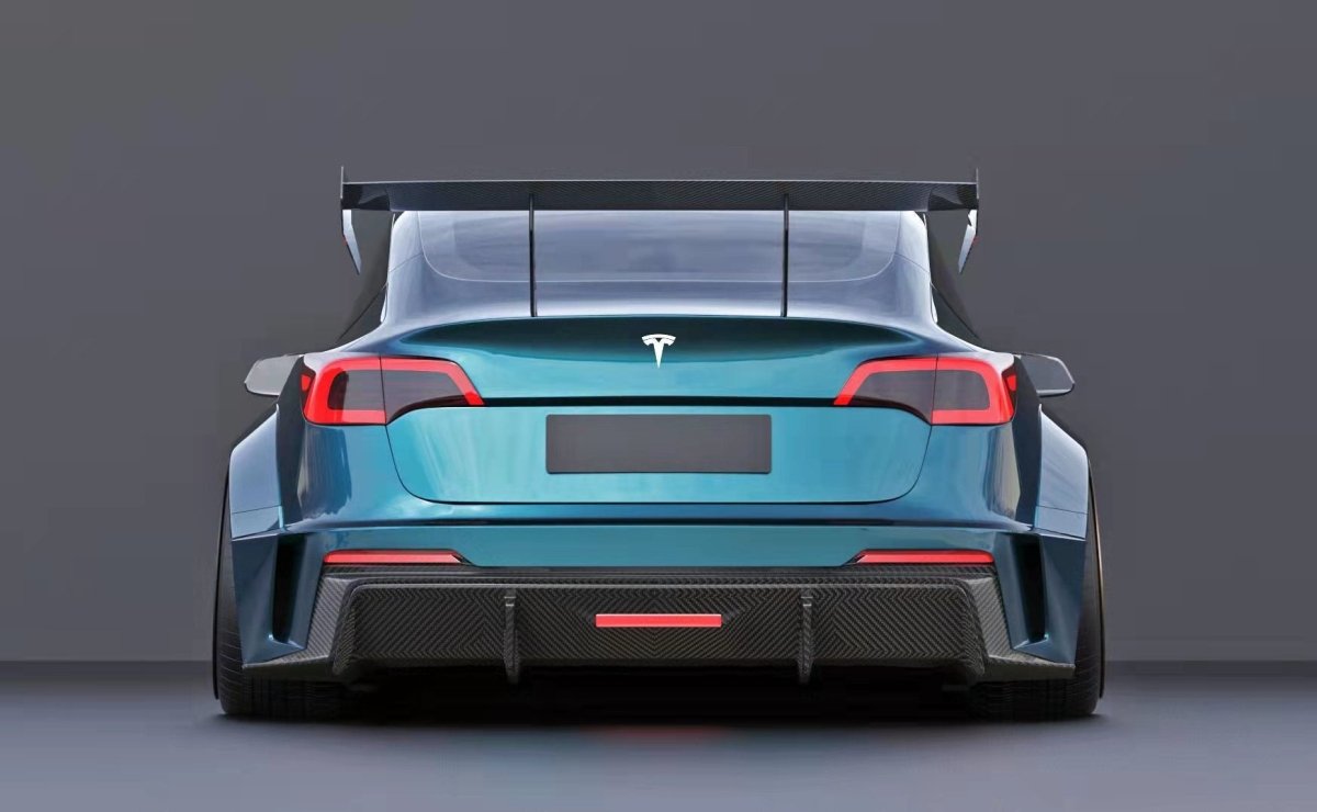 ROBOT - TESLA MODEL 3 HACKER WIDEBODY FULL BODY KIT - Aero Carbon UK