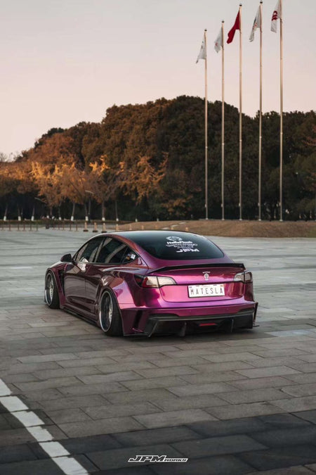 ROBOT - TESLA MODEL 3 HACKER WIDEBODY REAR BUMPER AND REAR DIFFUSER - Aero Carbon UK